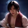 继母韩国男主角扮演者肖像照，中年男性商务休闲装，眼神疲惫温柔，自然光人像
